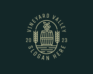 Grape Winery Barrel logo