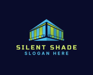 Window Curtain Blinds logo design