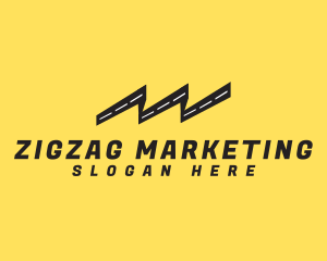 Zigzag Highway Road logo design