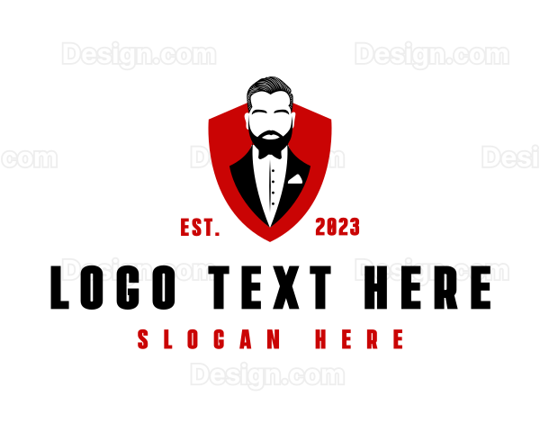 Fashion Tuxedo Man Logo