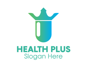 Crown Health Pill logo design