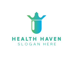 Crown Health Pill logo design