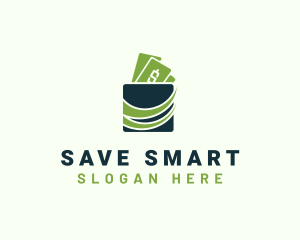 Cash Wallet Savings logo design