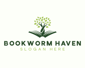 Tree Reading Bookstore logo design