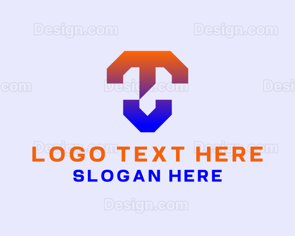 Generic Letter TV Monogram Logo