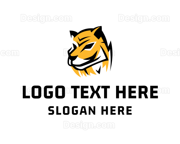 Hunting Tiger Wildcat Logo