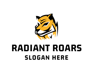 Hunting Tiger Wildcat logo design