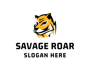 Hunting Tiger Wildcat logo design