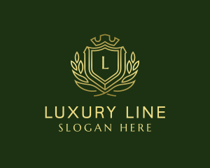 Luxurious Crow Shield Boutique logo design