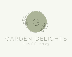 Natural Floral Gardening Boutique logo design