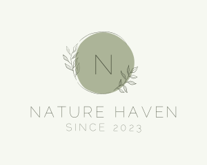 Natural Floral Gardening Boutique logo design