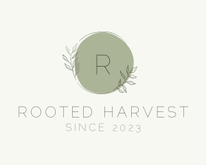 Natural Floral Gardening Boutique logo design