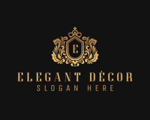 Royal Decorative Shield logo design