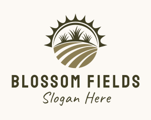 Farm Field Gardening  logo design