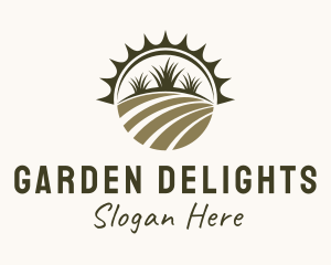 Farm Field Gardening  logo design