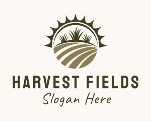 Farm Field Gardening  logo design