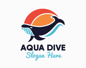 Ocean Aquatic Whale logo