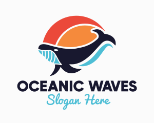 Ocean Aquatic Whale logo