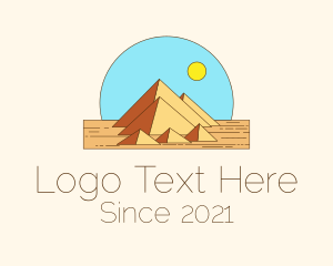 Desert Pyramid Landmark logo