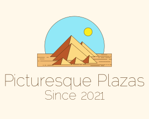 Desert Pyramid Landmark logo