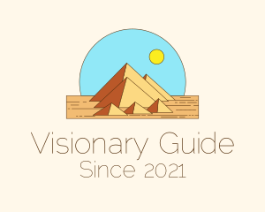 Desert Pyramid Landmark logo