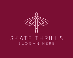 Skirt Ballet Dancer  logo design