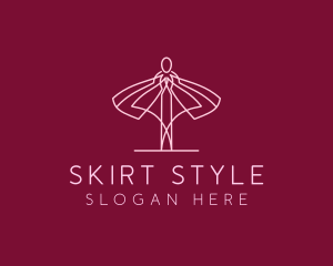 Skirt Ballet Dancer  logo design