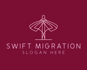 Skirt Ballet Dancer  logo design