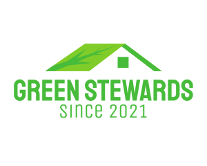 Eco Friendly House Roof logo design