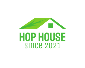 Eco Friendly House Roof logo design