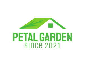 Eco Friendly House Roof logo design