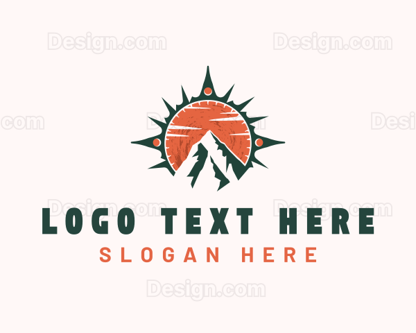 Mountain Hiking Navigation Logo