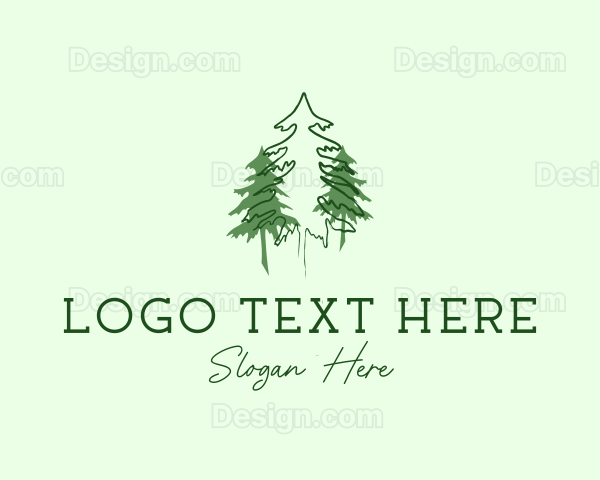 Pine Tree Forest Logo