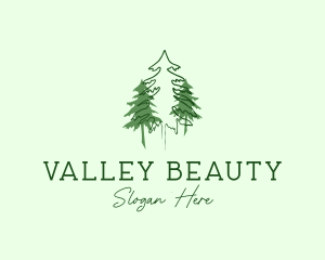 Pine Tree Forest logo design