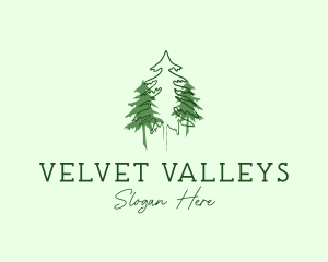 Pine Tree Forest logo design