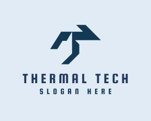 Modern Tech Letter T logo design