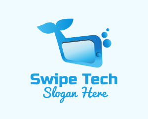 Blue Whale Tech App  logo design