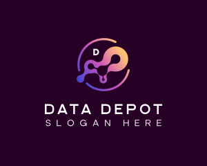 Tech Software Data logo design