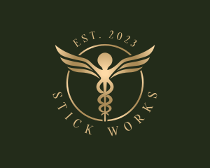 Medical Healthcare Caduceus Logo