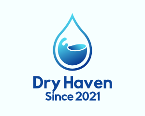 3d Water Droplet logo design