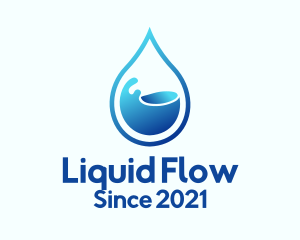 3d Water Droplet logo design