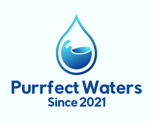 3d Water Droplet logo design