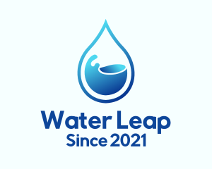 3d Water Droplet logo design