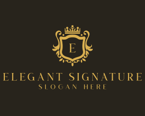 Regal Elegant Shield logo design