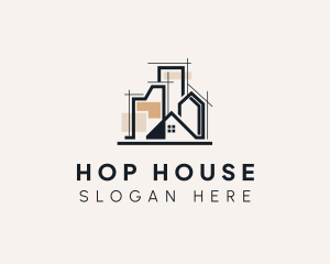 House Building Structure logo design