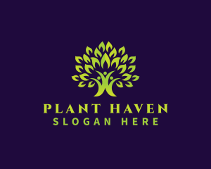 People Tree Plant logo design