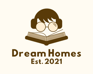 Boy Reading Book logo