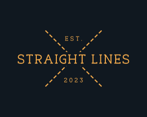 Dashed Line Business logo design