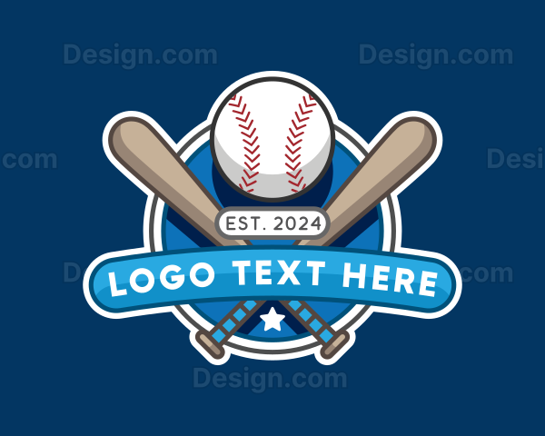 Baseball Sports League Logo