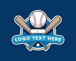 Baseball Sports League Logo